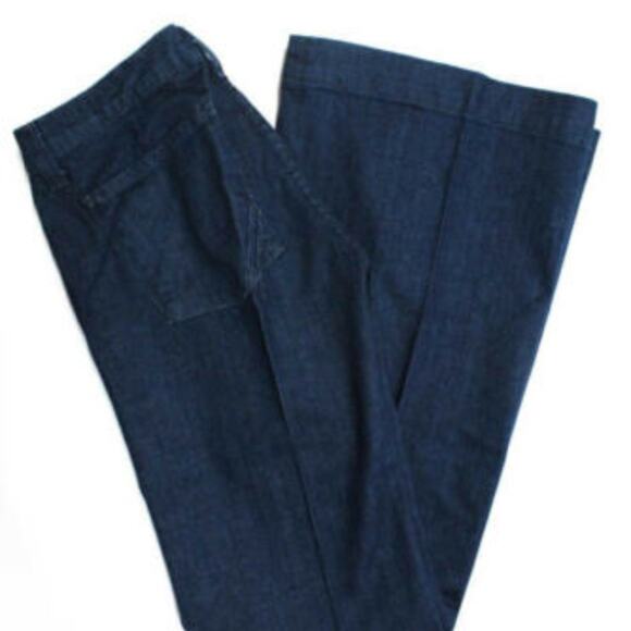Anlo Blue Pacific Wash Wide Leg Jeans Size 30 TALL DISCONTINUED Hippie Boho - Picture 5 of 14